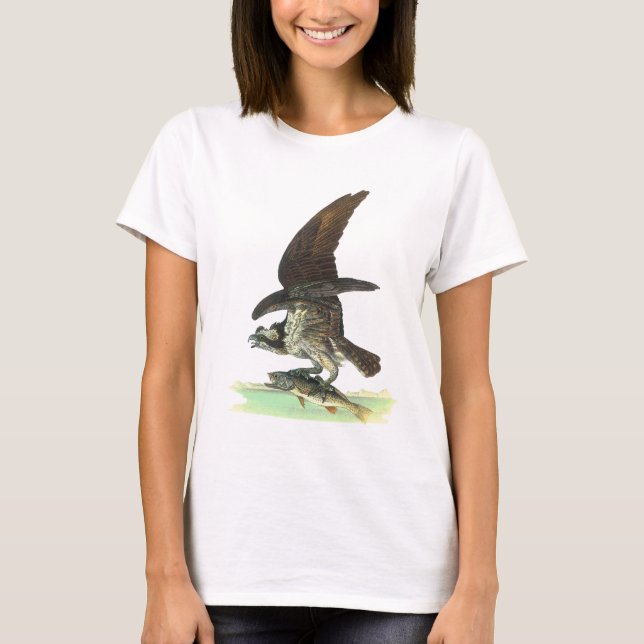 Osprey by John James Audubon T-Shirt (Front)
