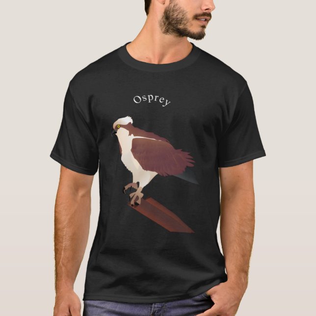 Osprey Hawk Raptor Bird T-Shirt (Front)
