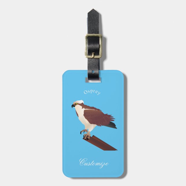 Osprey Hawk Raptor Thunder_Cove Luggage Tag (Front Vertical)