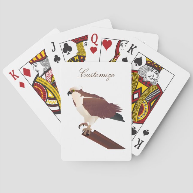 Osprey Hawk Raptor Thunder_Cove Playing Cards (Back)