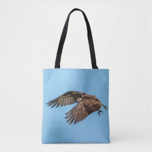 Osprey in flight at Honeymoon Island State Park Tote Bag