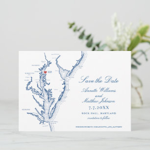 Osprey Point Inn Rock Hall MD Elegant Wedding Save The Date