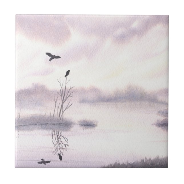 Ospreys at Dawn Tile (Front)