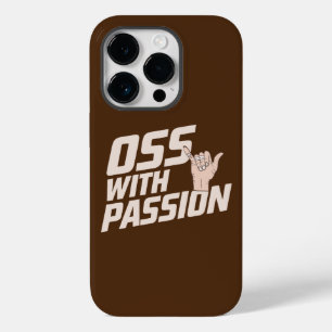 Oss With Passion Brazilian Jiu Jitsu Martial Arts Case-Mate iPhone 14 Pro Case