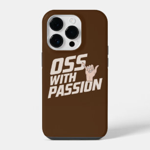 Oss With Passion Brazilian Jiu Jitsu Martial Arts iPhone 14 Pro Case