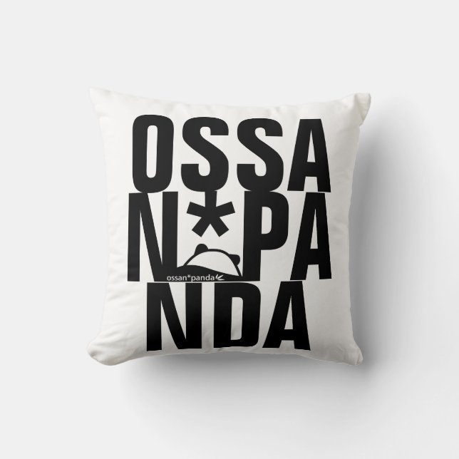 ossan*panda bear  cushion (Front)