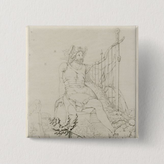 Ossian, 1804-5 15 cm square badge (Front)