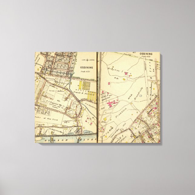 Ossining, New York 2 Canvas Print (Front)