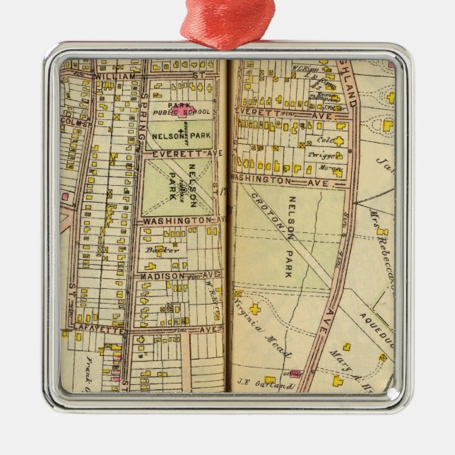 Ossining, New York Metal Tree Decoration (Front)