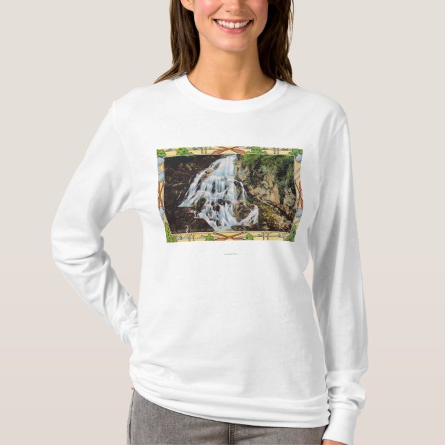 Ossipee Mountain Park View of Bridal Veil T-Shirt (Front)