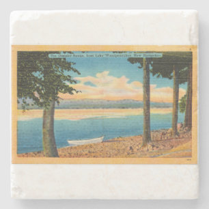 Ossipee Range from Lake Winnipesaukee Stone Coaster