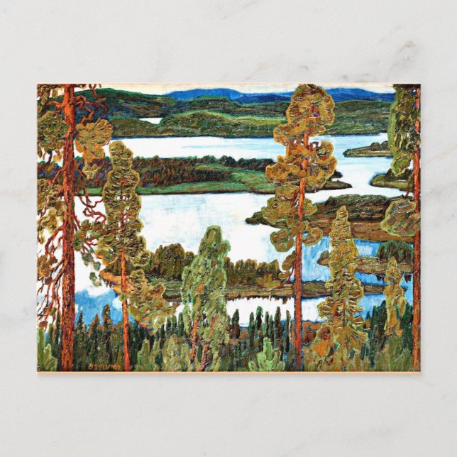 Osslund - Summer Landscape from Norrland Postcard (Front)