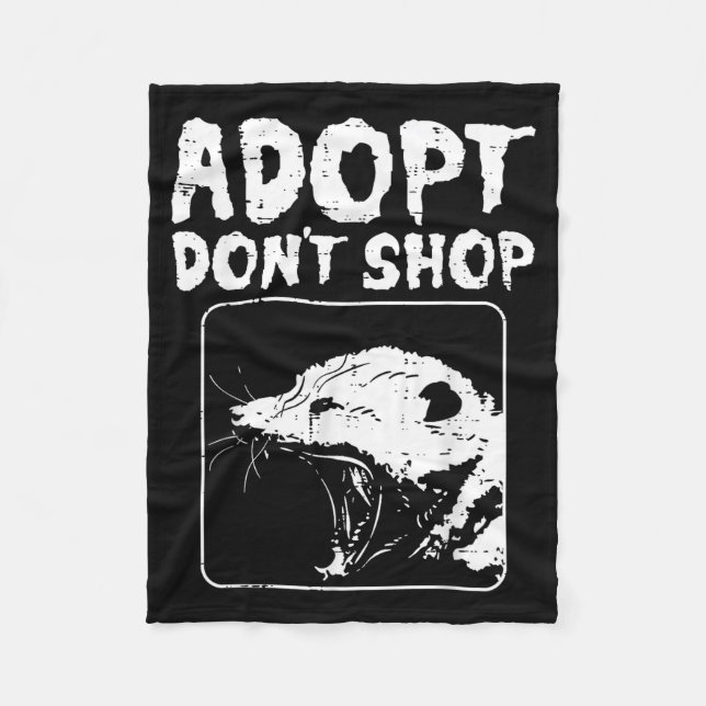 Ossum Adopt Dont Shop Ssum Street Cat Pet Women Me Fleece Blanket (Front)