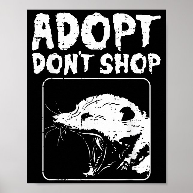 Ossum Adopt Dont Shop Ssum Street Cat Pet Women Me Poster (Front)