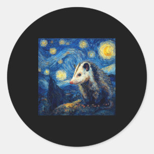 Ossum Ssum Van Gogh Starry Night Classic Round Sticker