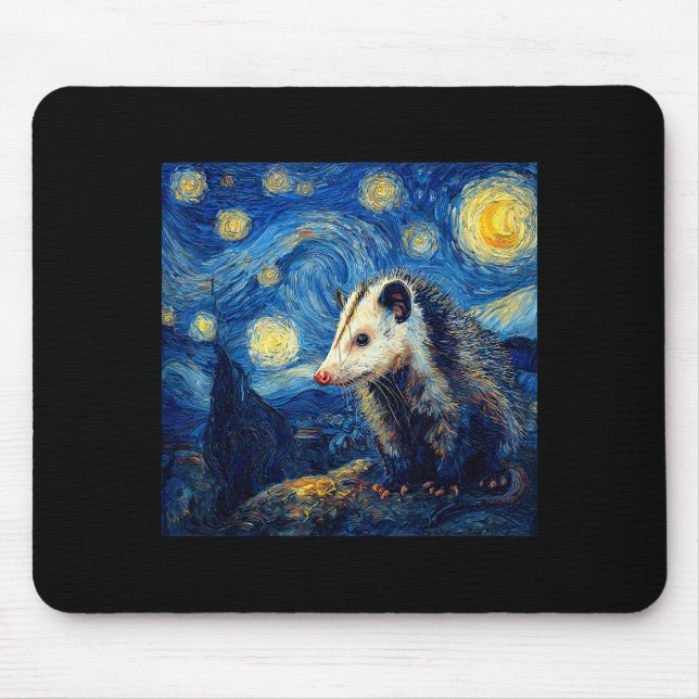 Ossum Ssum Van Gogh Starry Night  Mouse Pad (Front)