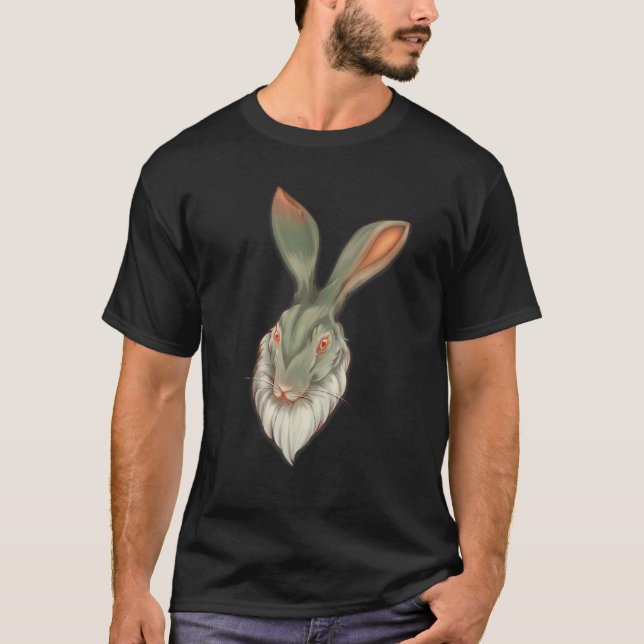 Ostara Bunny Sabbat Rabbit Bunnycore Aesthetic Bun T-Shirt (Front)