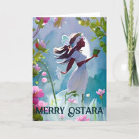 Ostara Goddess Floral Spring Forest Pagan