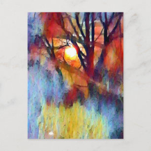 Ostara Moonrise Postcard
