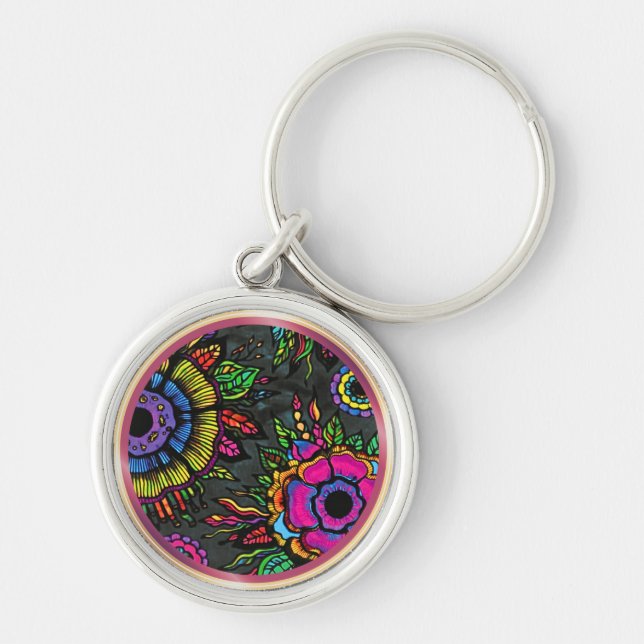 OSTARA: Primal Surge- Maximalist Art Keychain (Front)