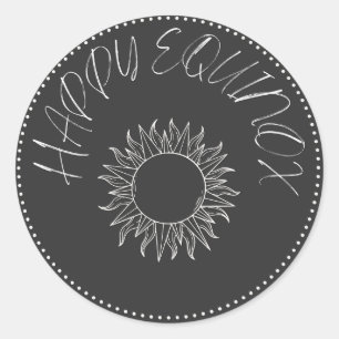 Ostara, Spring Equinox, classic round sticker