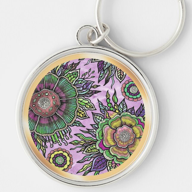 Ostara: Terrestrial Frequency- Maximalist Keychain (Front)