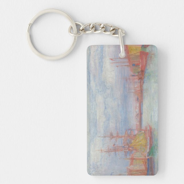 Ostend Harbour by James Ensor (1900) Key Ring (Front)