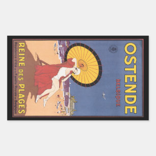 Ostende - Belgique Rectangular Sticker