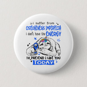 Osteogenesis Imperfecta Awareness Month Ribbon Gif 6 Cm Round Badge