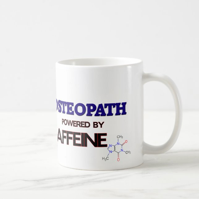 Osteopath Powered by caffeine Coffee Mug (Right)