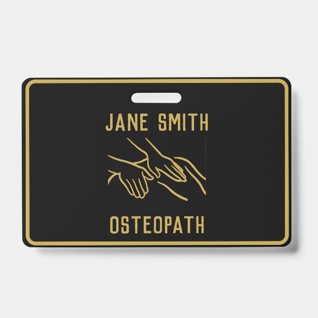 Osteopath Professional ID Badge (Front)