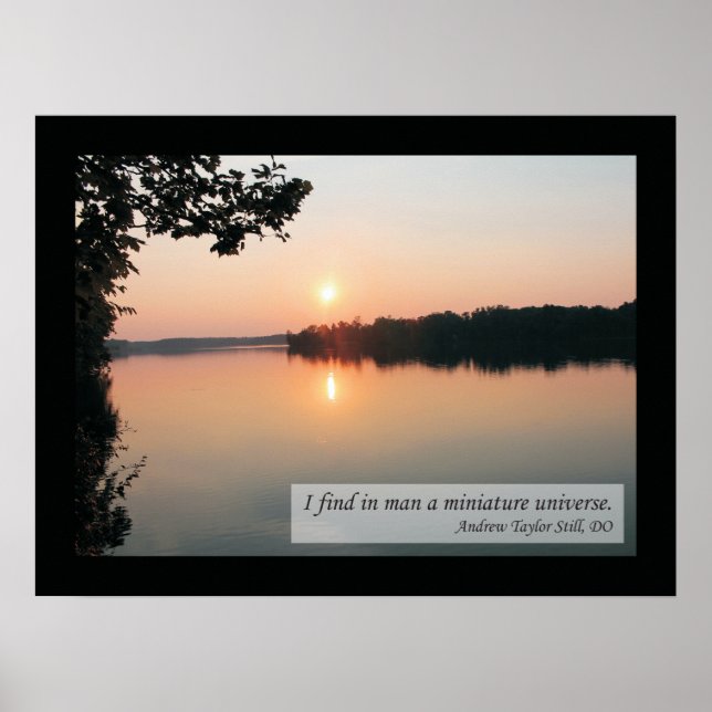 Osteopathic Quotes and Sayings Health Poster (Front)