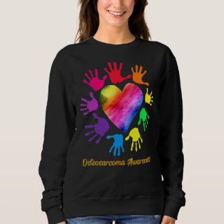 Osteosarcoma Awareness Hands Osteosarcoma Sweatshirt