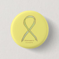 Osteosarcoma Yellow Awareness Ribbon Custom Pin
