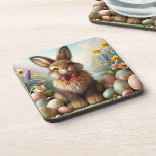 Oster-Untersetzer mit niedlichem Hasen Coaster