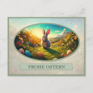 Osterhase im Frühlingszauber Holiday Postcard