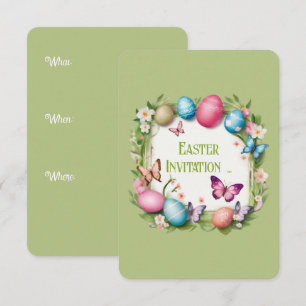 Osterkranz: Frohe Ostern -  Invitation