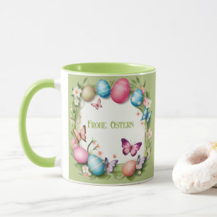 Osterkranz: Frohe Ostern - Mug