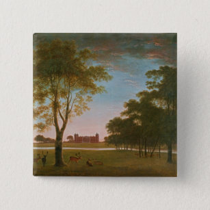 Osterley House and Park at Evening 15 Cm Square Badge