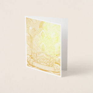Ostermotiv farbiger Cartoon mit Ostereier 90732 Foil Card