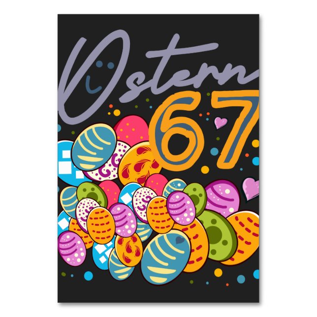ostern 67 table number (Front)