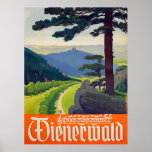 " Österreich: 1956/heute Wien - Wienerwald Reise Poster