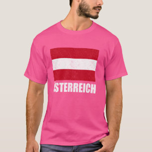 Österreich Flag Grunge Vintage Souvenir Austria T-Shirt