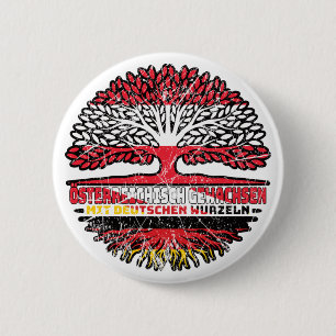 Österreich Österreichisch Deutsch Deutschland Baum 6 Cm Round Badge