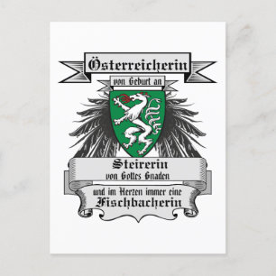 Österreich Steirerin von Gottes Gnaden Wappen Postcard
