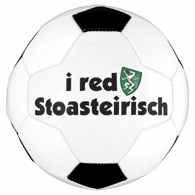 Österreich Stoasteirisch Steiermark Wappen Soccer Ball (Front)