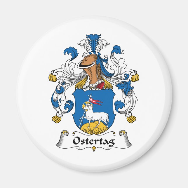 Ostertag Family Crest Magnet (Front)