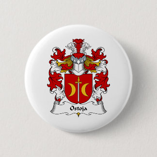 Ostoja Family Crest 6 Cm Round Badge