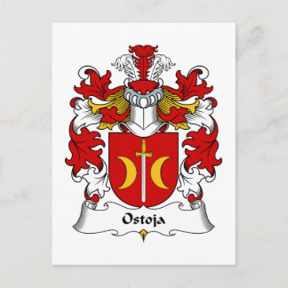 Ostoja Family Crest Postcard