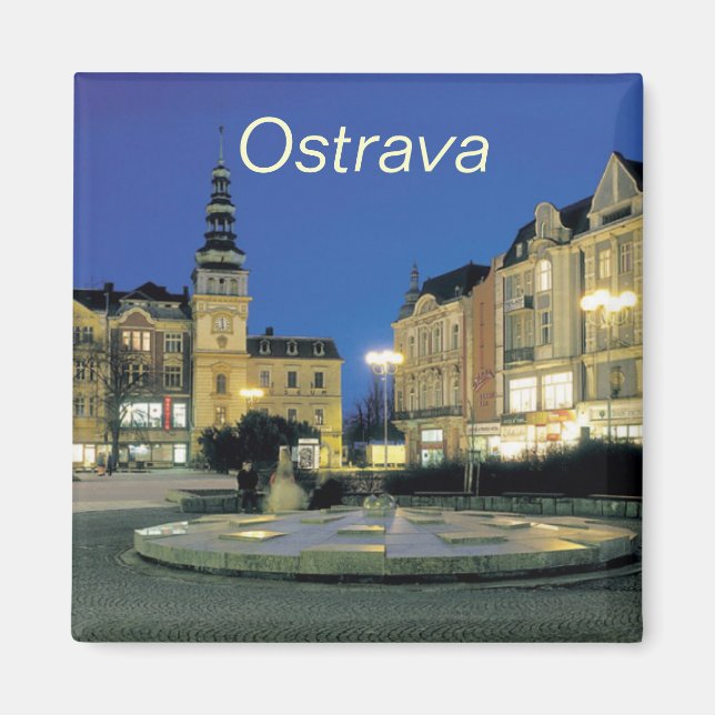 Ostrava kitchen magnet (Front)